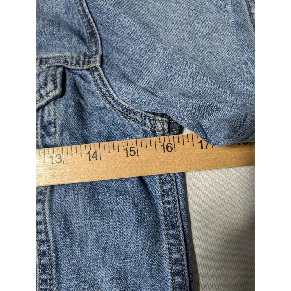LUCKY BRAND The Tomboy Trucker Women‎ XS Distressed Denim Jean Jacket